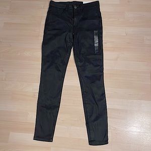 New American Eagle Washed Black High-Rise Jeggings